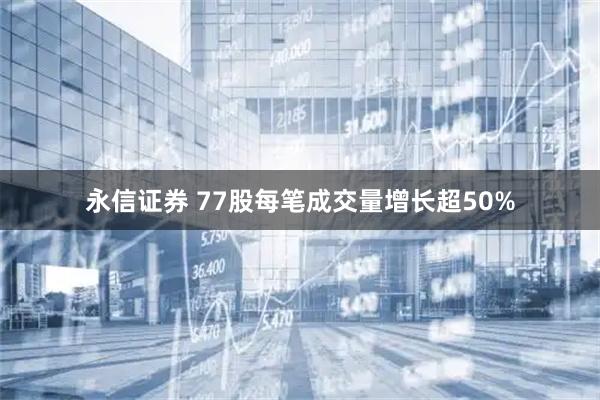 永信证券 77股每笔成交量增长超50%